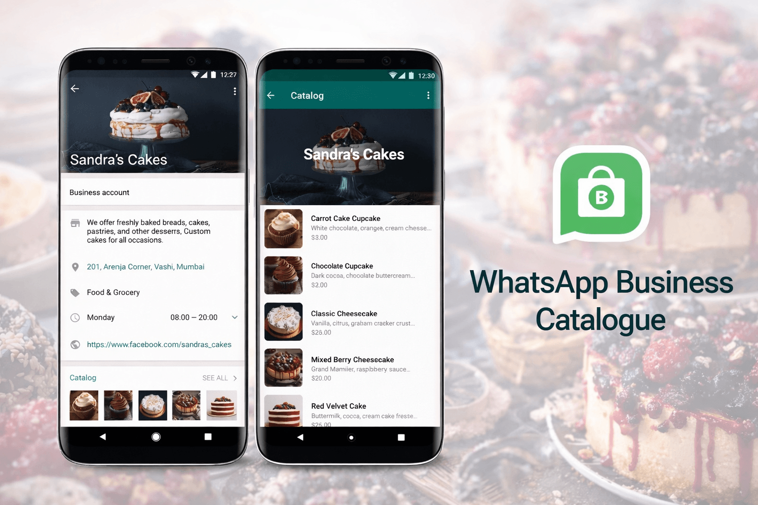 whatsapp business catalogue exemple