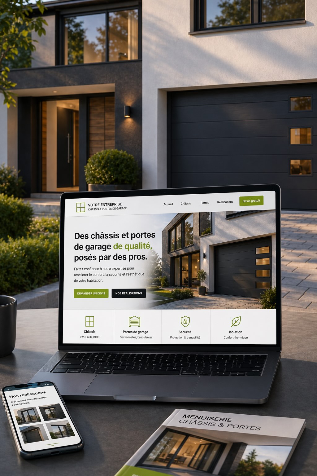 Site web pour menuisier Luxembourg - Subvention SME Packages