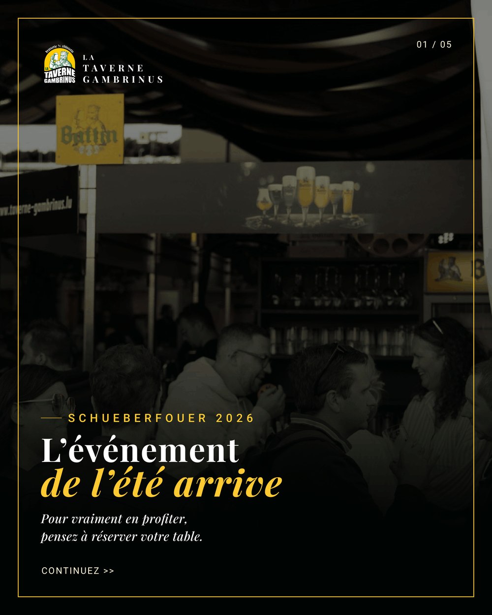 Visuel de campagne : l'événement de l'été arrive